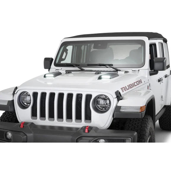 Westin 62-41115 LED Hood Scoops for 18-24 Jeep Wrangler JL & Gladiator JT Rubicon