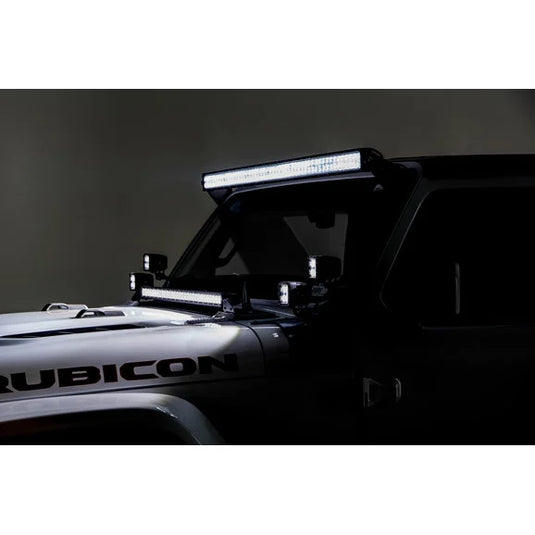 ZROADZ Z364931 Hood Cowl Mounting Brackets for (1) 30" LED Light Bar for 18-24 Jeep Wrangler JL & Gladiator JT