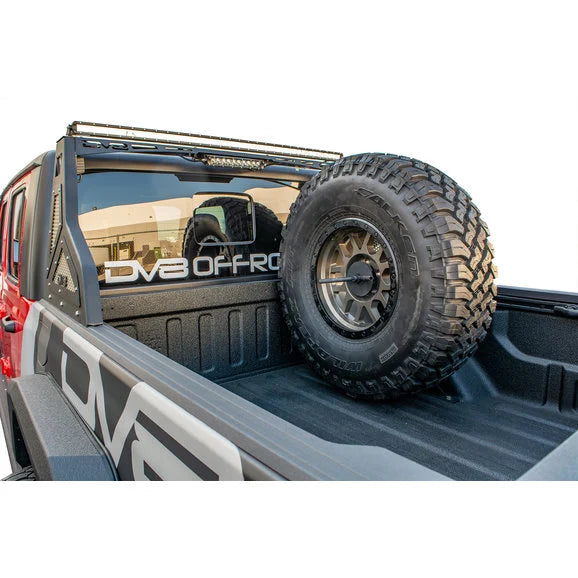 Load image into Gallery viewer, DV8 Offroad TCGL-02 Stand Up In-Bed Tire Carrier for 20-24 Jeep Gladiator JT
