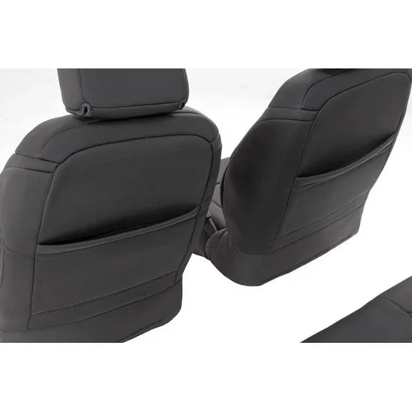 Load image into Gallery viewer, Rough Country 91004 Front &amp; Rear Seat Covers for 13-18 Jeep Wrangler Unlimited JK
