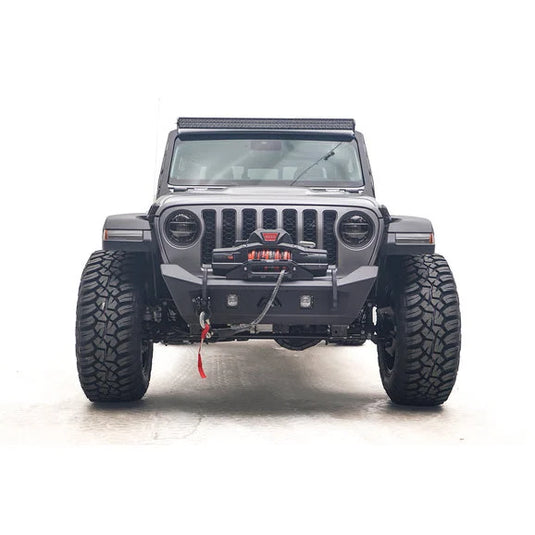 Fab Fours Front Stubby Bumper for 18-22 Jeep Wrangler JL & Gladiator JT