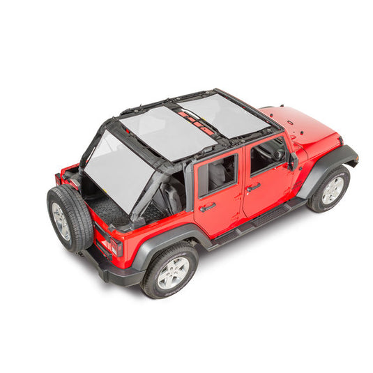 Dirtydog 4X4 Front, Rear & Cargo Sun Screen for 07-18 Jeep Wrangler Unlimited JK 4 Door