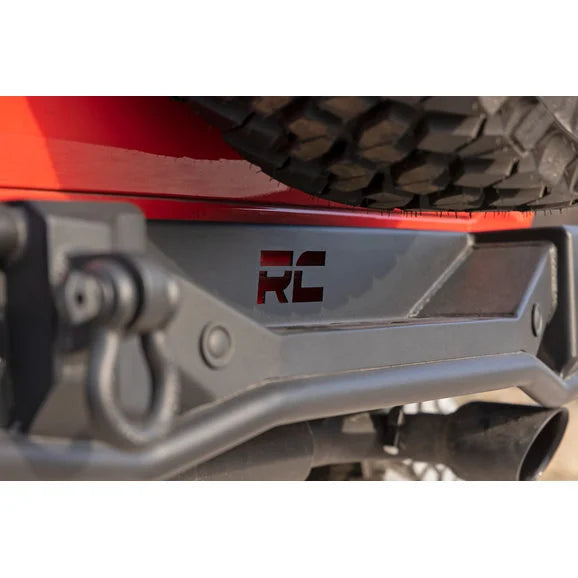 Load image into Gallery viewer, Rough Country 10648 Tubular Rear Bumper for 18-24 Jeep Wrangler JL
