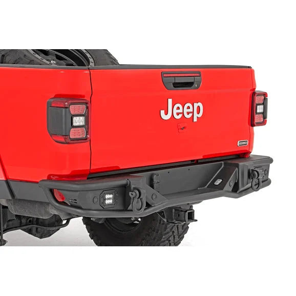 Load image into Gallery viewer, Rough Country 10650 Tubular Rear Bumper for 20-24 Jeep Gladiator JT
