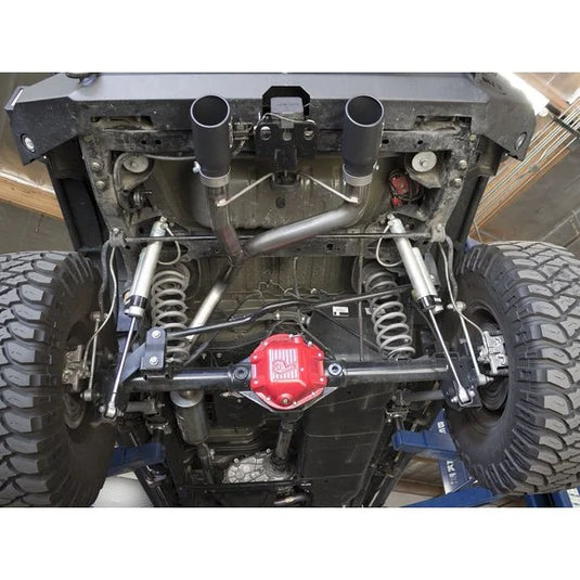 aFe Power 49-48056B Rebel Series 2.5" Dual Center Exit Cat-Back for 07-18 Jeep Wrangler JK