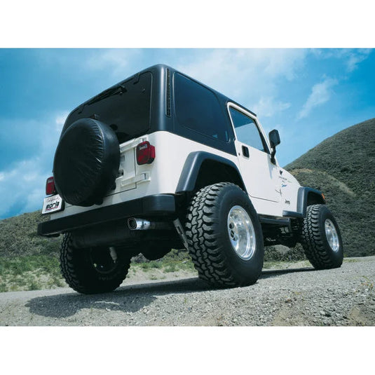 Borla 14728 T-304 Stainless Steel Cat-Back System for 97-99 Jeep Wrangler TJ with 2.5L I-4 & 4.0L I-6 Engines