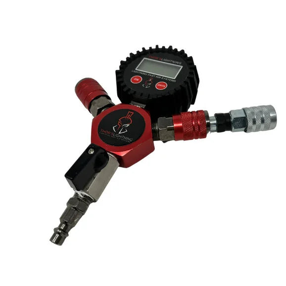 Load image into Gallery viewer, Thor&#39;s Lightning TPG001 Hammer Manifold Tire-Pressure Gauge Accessory
