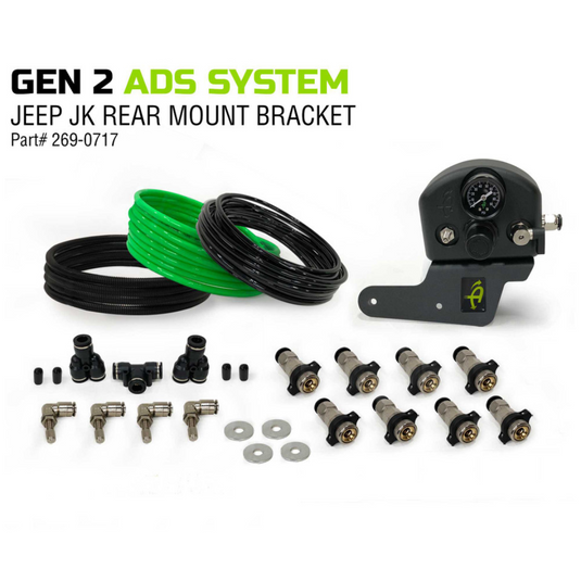 4 Tire Inflation System - Jeep Wrangler JK & JKU Engine Bay Mount Driver Side Rear