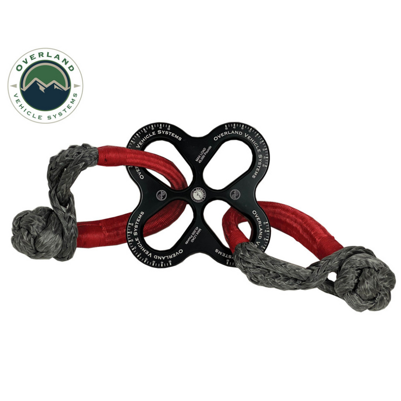 Load image into Gallery viewer, R.D.L. 8&quot; Recovery Distribution Link 45,000 Lb. Black And (2) 5/8&quot; Soft Shackles
