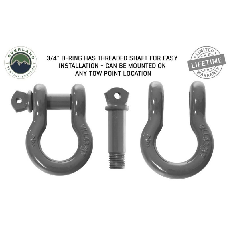 Load image into Gallery viewer, Recovery Shackle 3/4&quot; 4.75 Ton - Gray Universal
