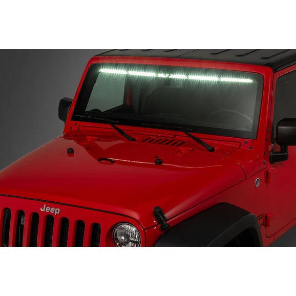 Load image into Gallery viewer, Quadratec Gen II Stealth LED Interior Mount 50 inch Light Bar for 07-18 Jeep Wrangler JK
