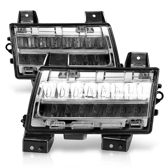 Anzo USA LED Parking Light with Sequential Turn Signal for 18-21 Jeep Wrangler JL 2-Door & Unlimited JL 4-Door Sport & Sport S