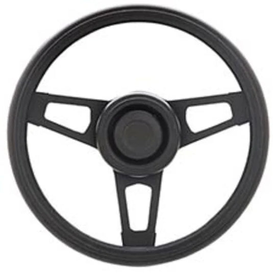 Grant Products 870 Challenger Series Steering Wheel in Black Cushion Grip with Satin Black Spokes