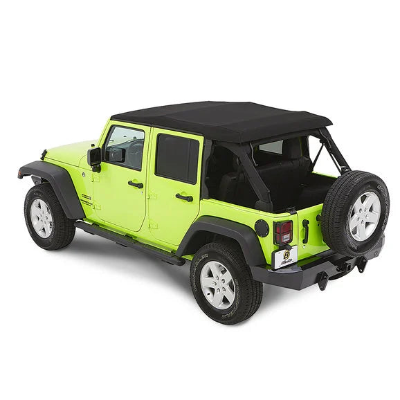 Load image into Gallery viewer, Bestop 54923-35 Trektop NX Glide Soft Top in Black Diamond for 07-18 Jeep Wrangler JK 4 Door
