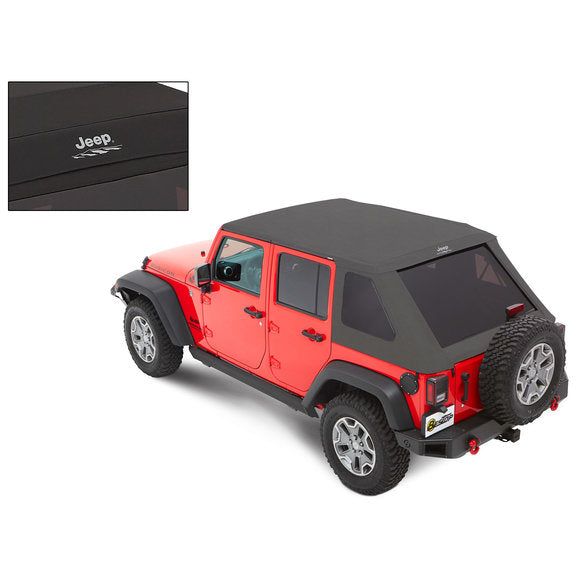 Load image into Gallery viewer, Bestop Jeep Logo Trektop Soft Top for 07-18 Jeep Wrangler JK Unlimited 4-Door
