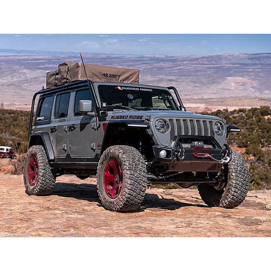 Rugged Ridge 11703.23 Sherpa Roof Rack System for 18-24 Jeep Wrangler JL Unlimited