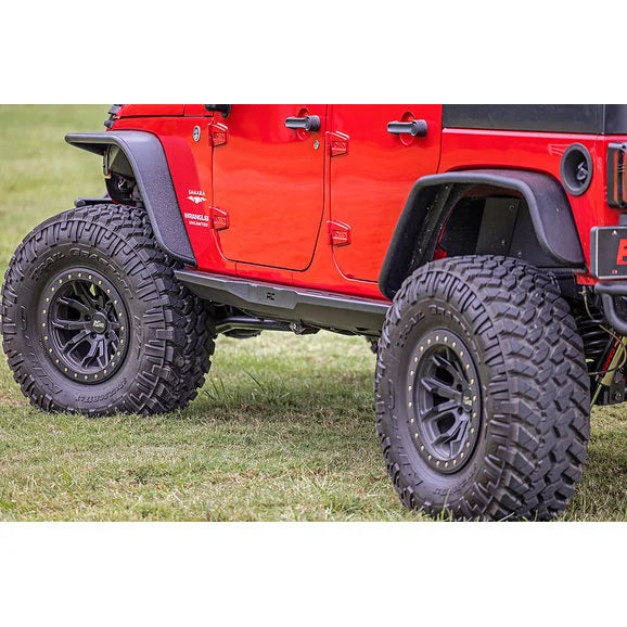 Load image into Gallery viewer, Rough Country 90800 Heavy Duty Rock Sliders for 07-18 Jeep Wrangler JK Unlimited 4-Door
