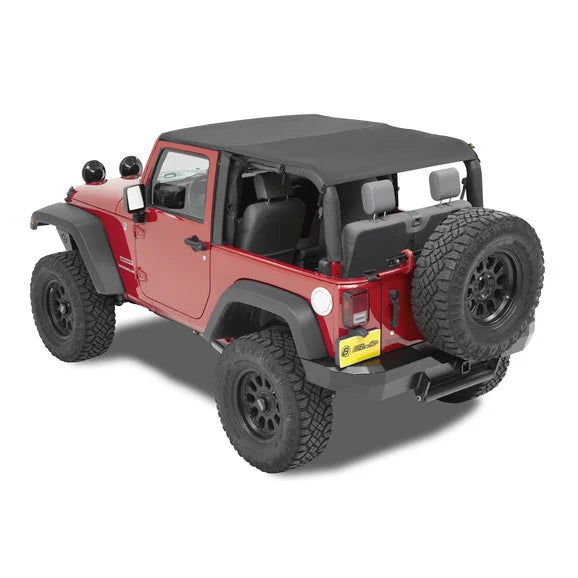 Bestop Cable-Style Safari Bikini Top for 10-18 Jeep Wrangler JK 2 Door