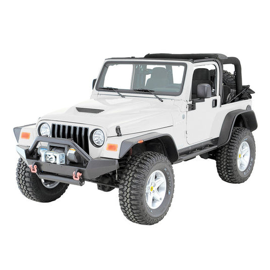 Cervini's Auto Design Ram Air Fiberglass Hood Factory Match Paint (Top & Bottom) for 97-06 Jeep Wrangler TJ & Unlimited