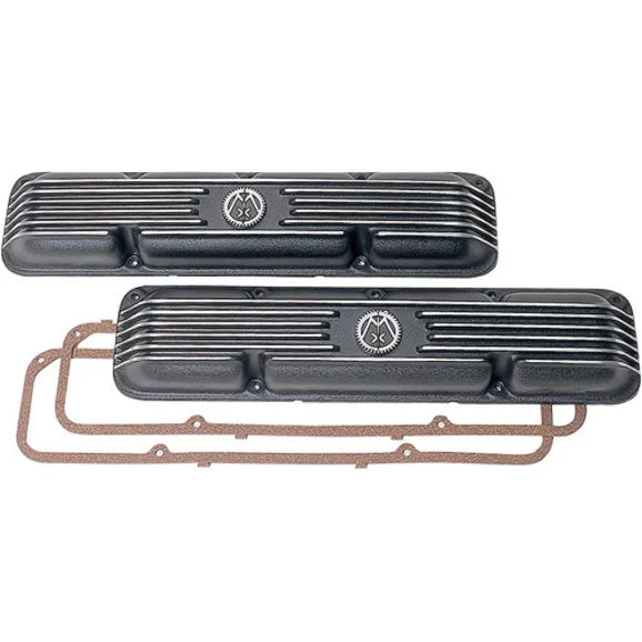 OMIX 17401.10 Finned Aluminum Valve Cover Set for AMC V-8 Engine