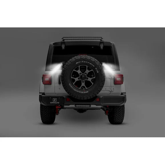 Load image into Gallery viewer, ZROADZ Z394951 Rear Spare Tire LED Brackets for (2) 3&quot; Led Light Pods for 18-24 Jeep Wrangler JL
