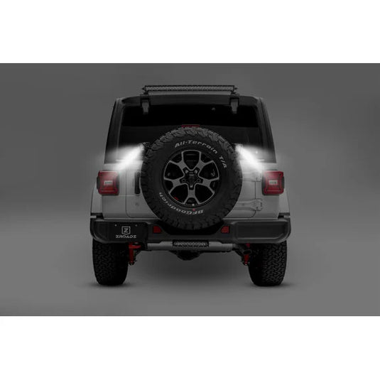 ZROADZ Z394951 Rear Spare Tire LED Brackets for (2) 3" Led Light Pods for 18-24 Jeep Wrangler JL