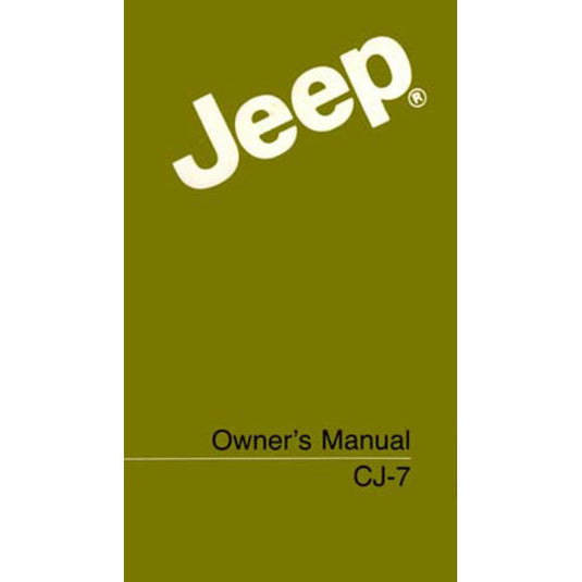 Bishko Automotive Literature Factory Authorized Owners Manuals for 72-86 CJ Jeep Models