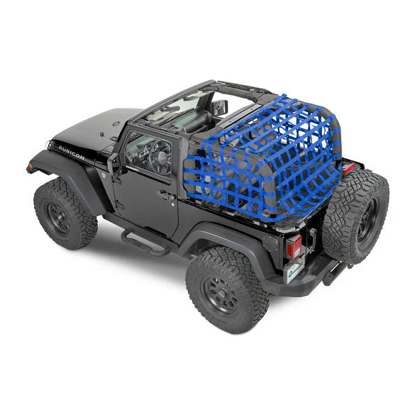 Load image into Gallery viewer, Dirtydog 4X4 Rear Netting for 07-18 Jeep Wrangler JK 2 Door
