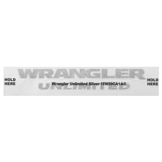 Mopar "Wrangler Unlimited" Decal for Jeep Vehicles