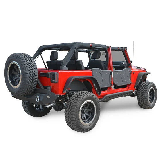 Load image into Gallery viewer, DV8 Offroad RDSTTB-01 Plated Rock Doors for 07-18 Jeep Wrangler Unlimited JK
