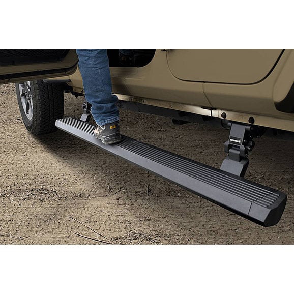 Load image into Gallery viewer, Go Rhino E-BOARD E1 Electric Running Board Kit for 18-23 Jeep Wrangler JL Unlimited 4-Door
