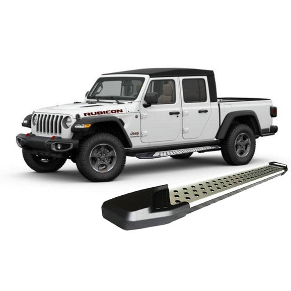 Load image into Gallery viewer, Black Horse Off Road VO-J479 Vortex Running Boards in Aluminum for 20-24 Jeep Gladiator JT
