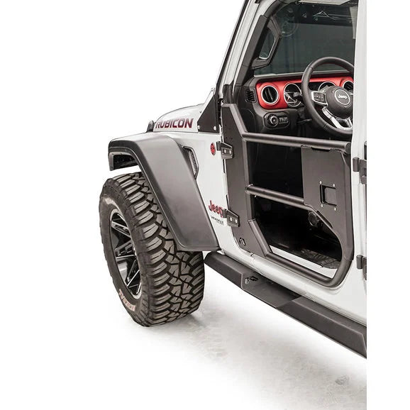 Fab Fours JL1032-1 Front Half Tube Doors for 18-20 Jeep Wrangler JL 2-Door and Gladiator JT