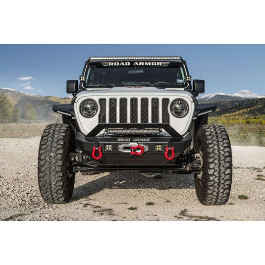 Road Armor Stealth A-Pillar Light Bar Mount for 18-22 Jeep Wrangler JL & Gladiator JT