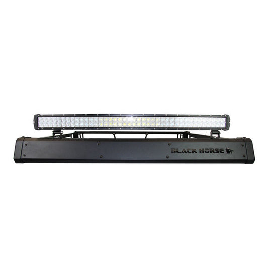 Black Horse Off Road Traveler Roof Rack with 40" LED Light Bar for 07-18 Jeep Wrangler JK Unlimited 4-Door