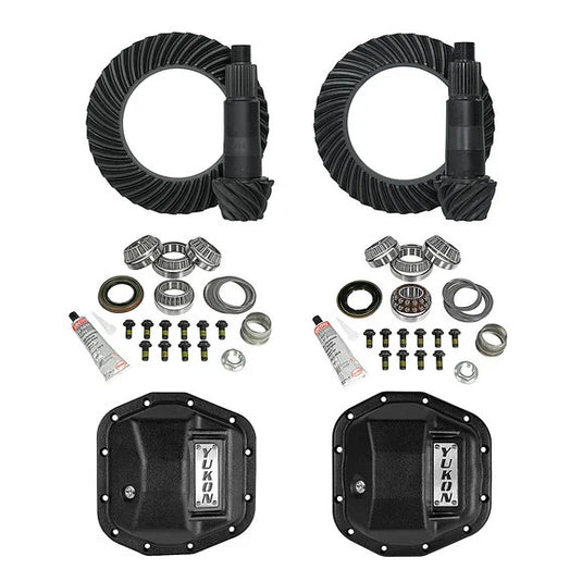 Yukon Gear & Axle Ring and Pinon Gear Kits for 18-24 Jeep Wrangler JL and Gladiator JT Rubicon with Front M210 & Rear M220 Axles