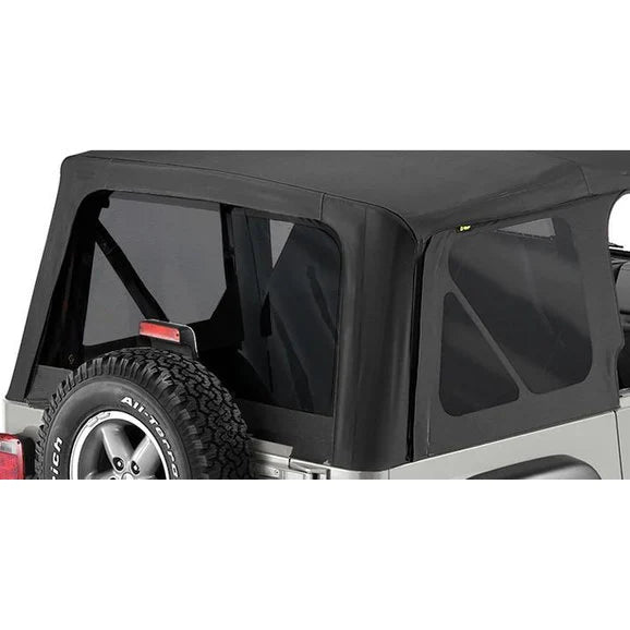 Bestop 58128-35 Tinted Window Kit in Black Diamond for 03-06 Jeep Wrangler TJ Factory Original Soft Top, Replace-a-top & Supertop NX