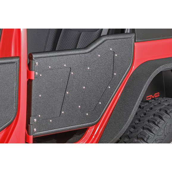 Load image into Gallery viewer, DV8 Offroad RDSTTB-01 Plated Rock Doors for 07-18 Jeep Wrangler Unlimited JK
