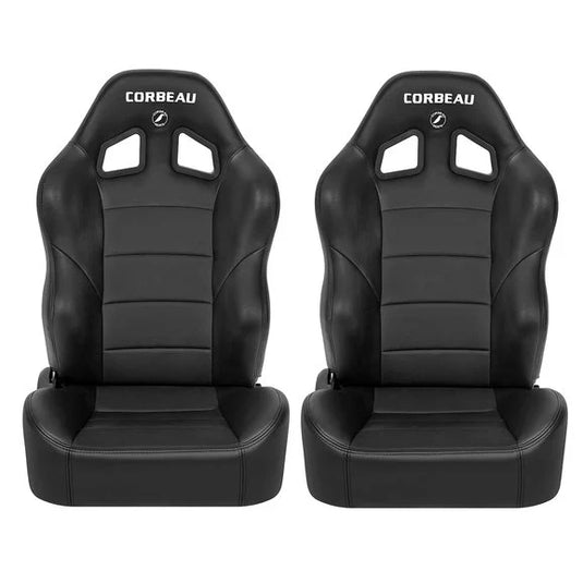 Corbeau Baja XRS Reclining Suspension Seat Pair for 76-18 Jeep Wrangler YJ, TJ, JK, Unlimited, CJ-7 & CJ-8 Scrambler