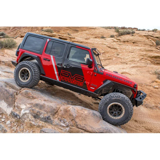 DV8 Offroad SRJL-01 Boatside Sliders for 18-24 Jeep Wrangler JL Unlimited