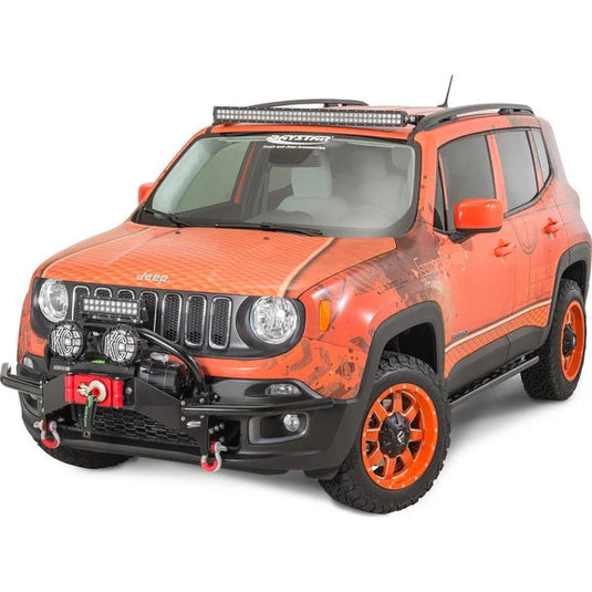 Daystar KJ50003BK Front Winch Bumper Light Bar Mount for 15-20 Jeep Renegade BU