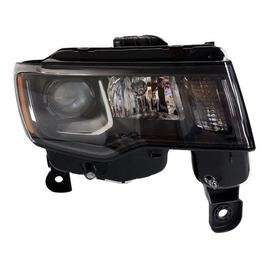 Crown Automotive Halogen Headlight Assembly with Dark Bezels for 16-21 Jeep Grand Cherokee WK