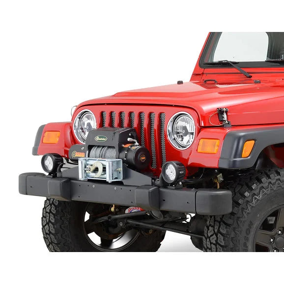 Load image into Gallery viewer, Quadratec Premium Raised Winch Mounting Plate for 87-06 Jeep Wrangler YJ, TJ &amp; TJ Unlimited
