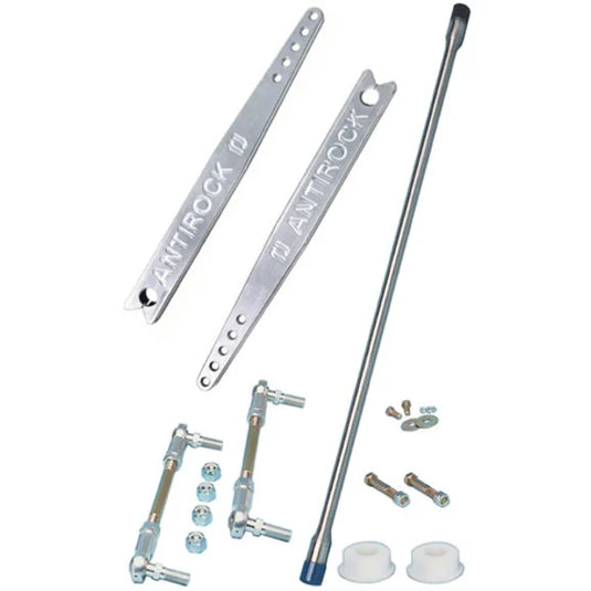 RockJock CE-9900A Front Anti-Rock Sway Bar Kit with Aluminum Arms for 97-06 Jeep Wrangler TJ