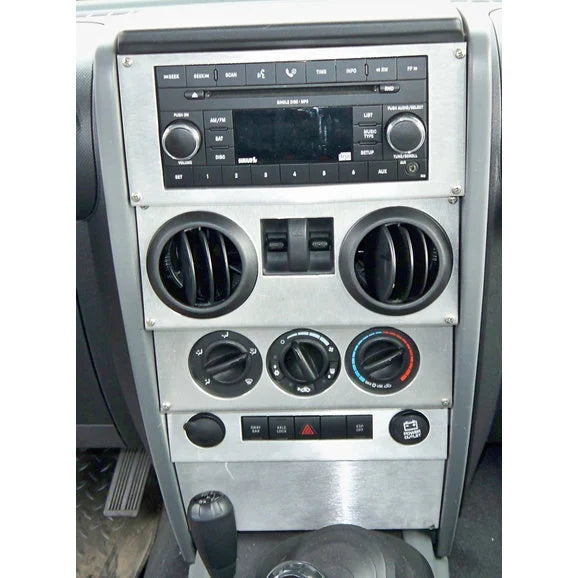 Load image into Gallery viewer, Warrior Products Dash Panel Overlay for 07-08 Jeep Wrangler JK 2 Door with Power Windows
