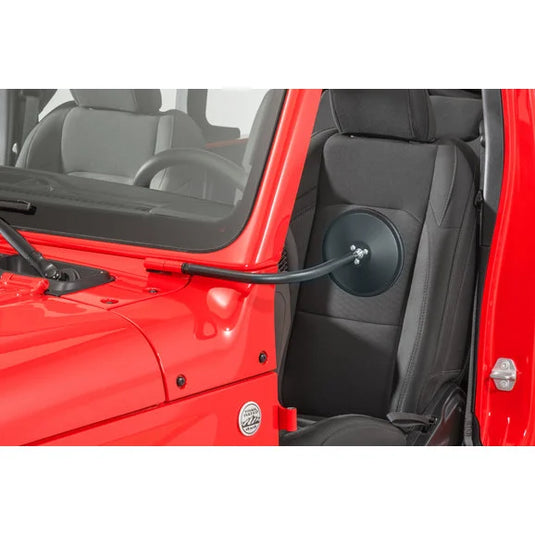 Rugged Ridge 11025.25 Round Trail Mirror Kit Pair for 18-24 Jeep Wrangler JL & Gladiator JT