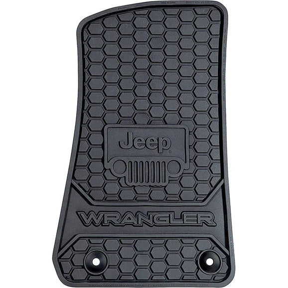 Load image into Gallery viewer, Plasticolor 001805R01 Front Jeep Logo Floor Mats for 18-24 Jeep Wrangler JL
