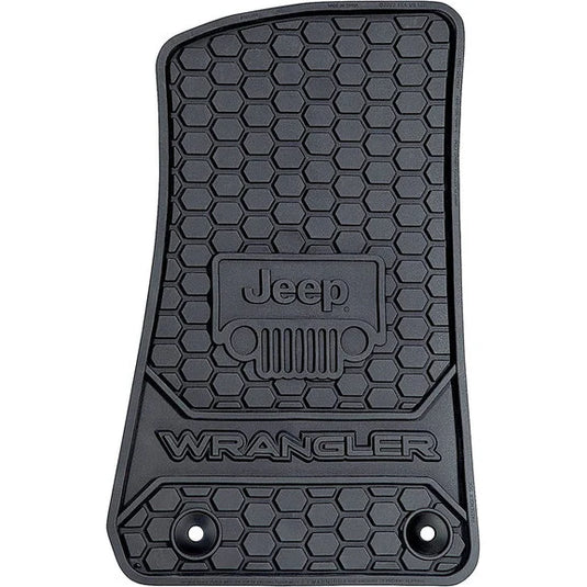 Plasticolor 001805R01 Front Jeep Logo Floor Mats for 18-24 Jeep Wrangler JL