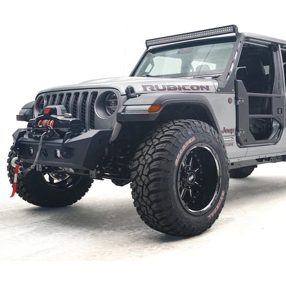 Load image into Gallery viewer, Fab Fours Front Stubby Bumper for 07-18 Jeep Wrangler JK
