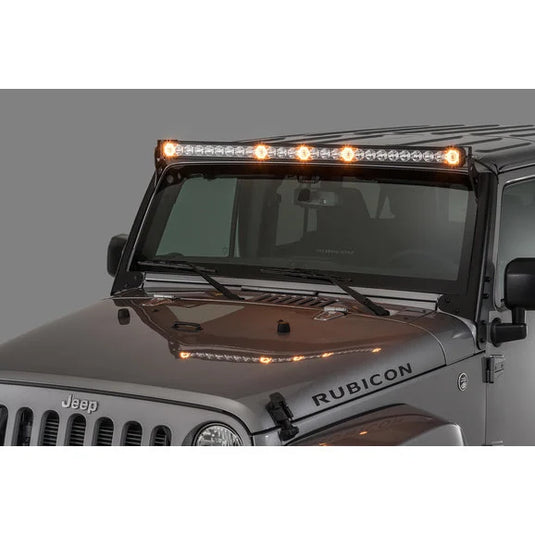 Quadratec J5 Light Bar with Fasttrack Mounting System & 3" Cube Lights for 07-18 Jeep Wrangler JK